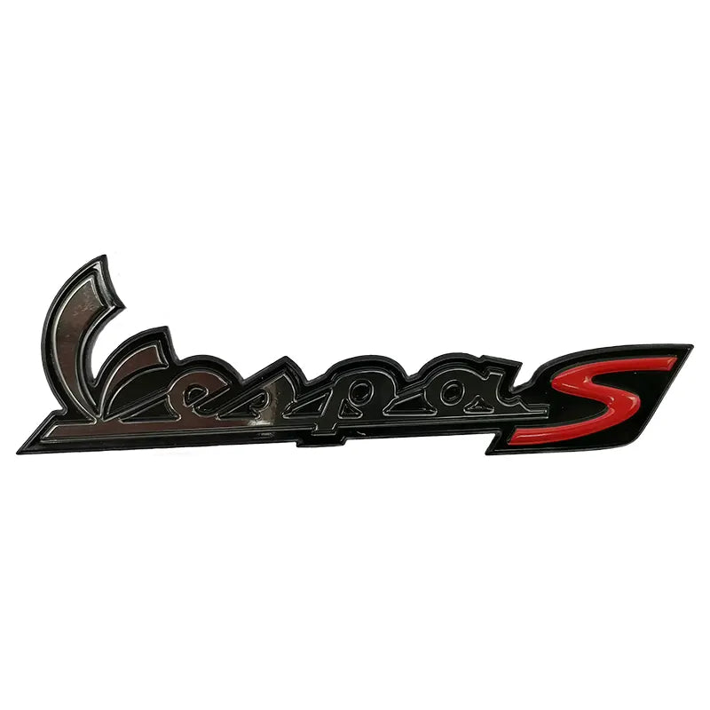 3D Vespa Sticker 'Vespa S' Zijscherm - Chrome / Smoke - Origineel - 656228 / 673278