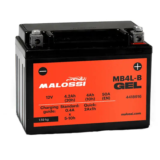 Malossi Accu YT4L-BS / MT4L-B - 12v-4Ah - Sealed Gel