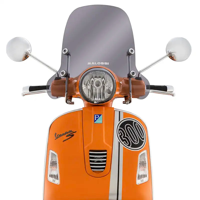 Pare-brise Malossi - Vespa GT / GTS / GTV - 125cc ~ 300cc - 2003 ~ 2022 - Fumé - Moyen Haut - 4515118