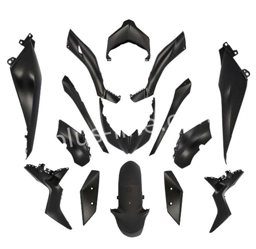 Kit carene - 9 pezzi - Yamaha Aerox - Nero opaco - vecchio modello Aerox precedente al 2014