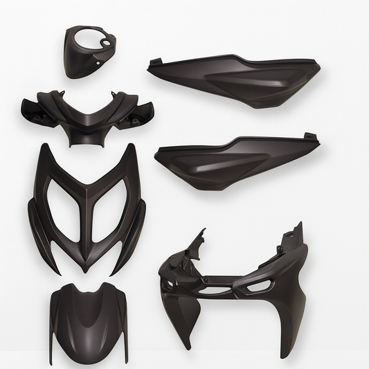 Kappenset - 7-Delig - Yamaha Aerox - Mat Zwart - modellen 2013-2018