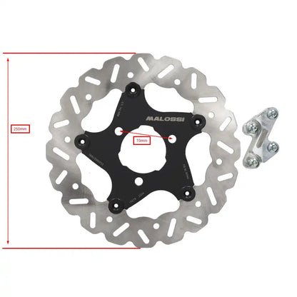 Malossi Whoop Remschijf + Adapter - Yamaha Aerox / MBK Nitro - 2T / 2-Takt - ⌀ 250mm - 6219288