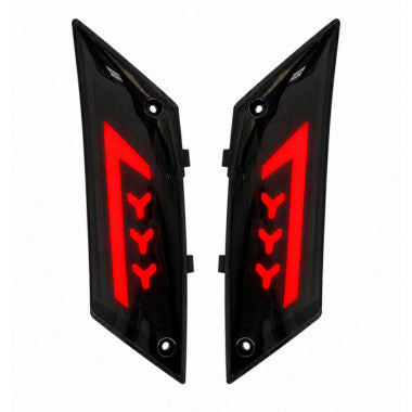 Alpha ARROW Bliksem - Intermitentes LED traseros - Smoke - Piaggio Zip