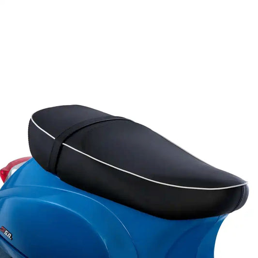 Originale Buddy-Sitzbank DUO – Vespa LX / LXV / S – Schwarz mit weißem Keder – 65428500AN
