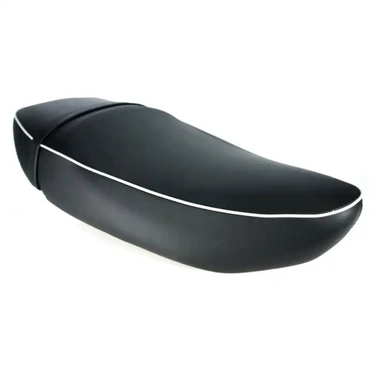Originale Buddy-Sitzbank DUO – Vespa LX / LXV / S – Schwarz mit weißem Keder – 65428500AN