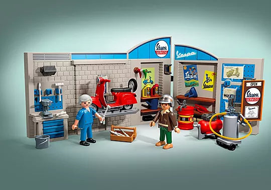 Playmobil - 60s Vespa Garage - 88-piece - 71620