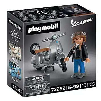Playmobil - Vespa Sprint Veloce - 80 anos Edição icónica - Cinzento - 72282