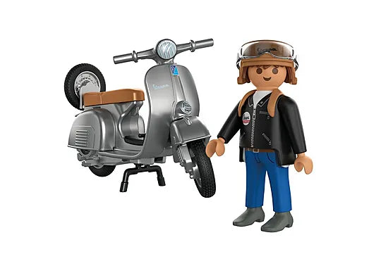 Playmobil - Vespa Sprint Veloce - 80 anos Edição icónica - Cinzento - 72282