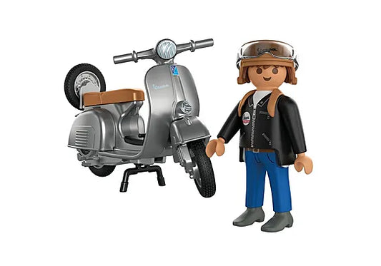 Playmobil - Vespa Sprint Veloce - 80th Anniversary Iconic Edition - Gray - 72282