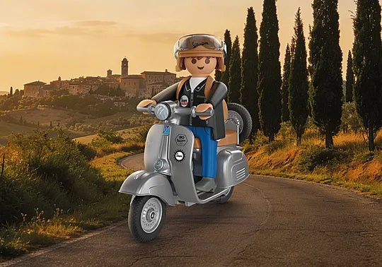 Playmobil - Vespa Sprint Veloce - 80 anos Edição icónica - Cinzento - 72282