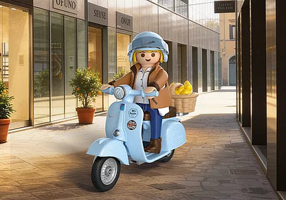 Playmobil - Vespa Sprint Veloce - 80 anni Versione iconica - Blu chiaro - 72284