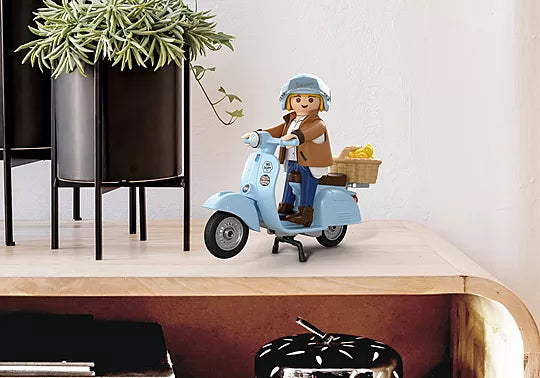 Playmobil - Vespa Sprint Veloce - 80 anni Versione iconica - Blu chiaro - 72284