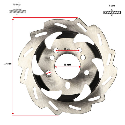 Remschijf voor Sym Xpro, Orbit - modellen