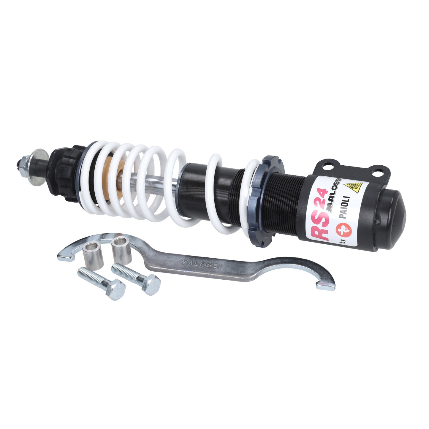Malossi Schokbreker RS24 - Piaggio Zip / Vespa LX / S / ET2 / ET4 - 50cc ~ 150cc - 205mm - Wit - 467900
