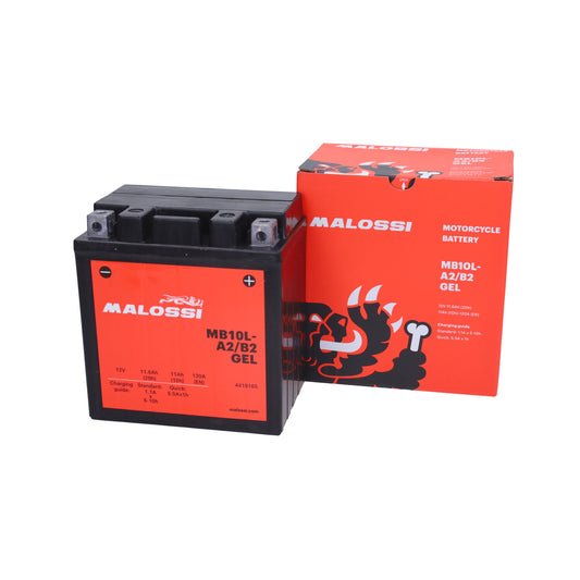 Batterie Malossi MB10L-A2/B2 -Scellée 12v-11Ah sans entretien (gel/acide inclus) - 2T - Gilera Runner - 4419165