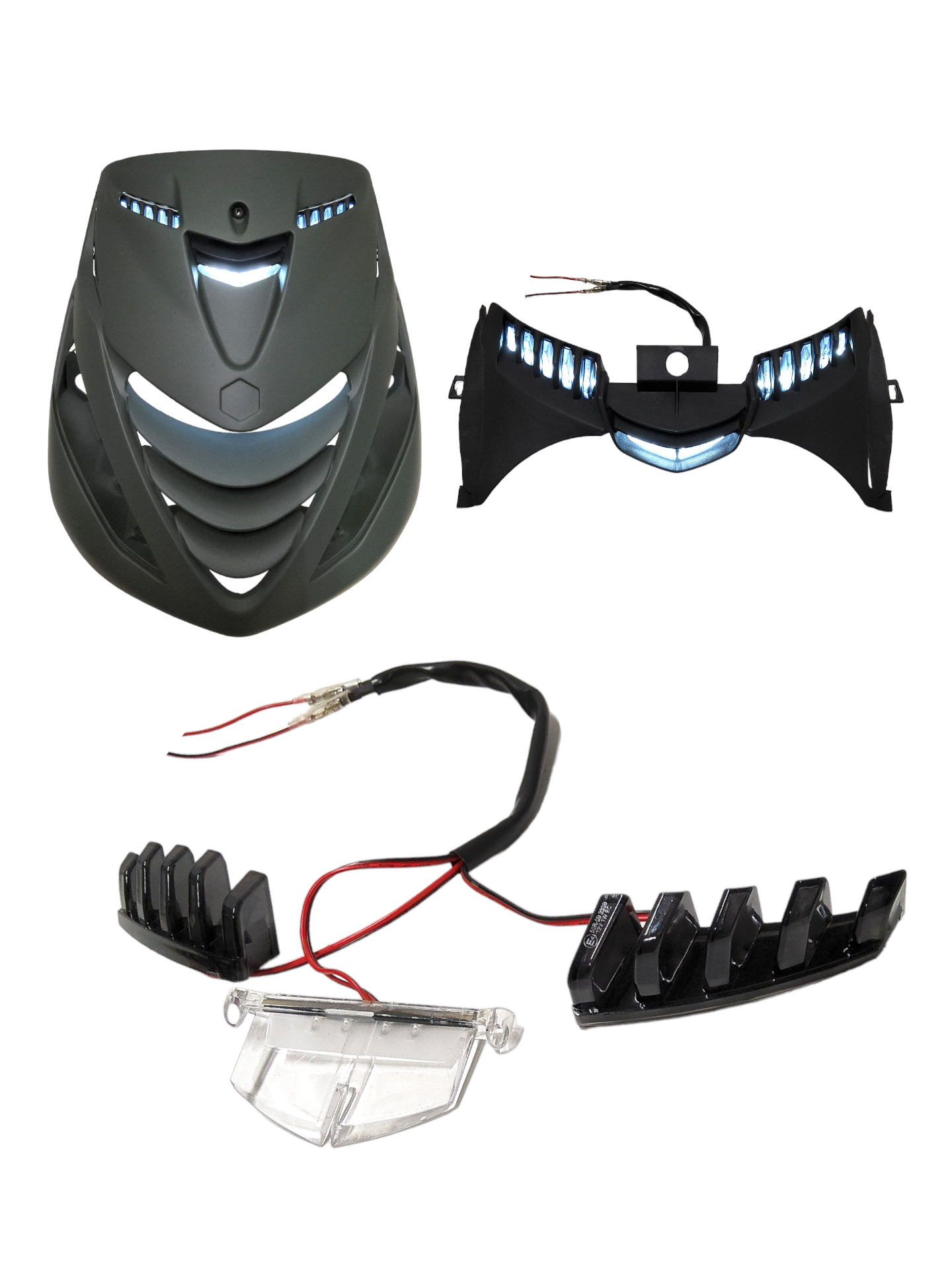Indicatori di direzione LED posteriori - Smoke Audi Look - Piaggio Zip