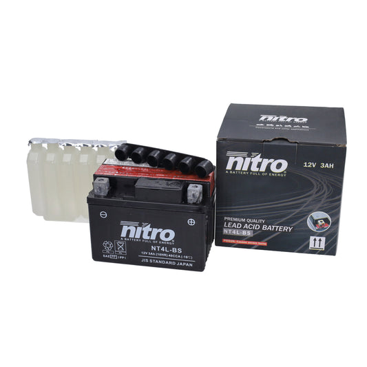 Nitro Accu YT4L-BS / NT4L-BS - 12v-4Ah - Universeel