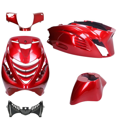 Kappenset – Piaggio Zip – 5-delig – RS-1 - met SP neus – Audi Bordeaux