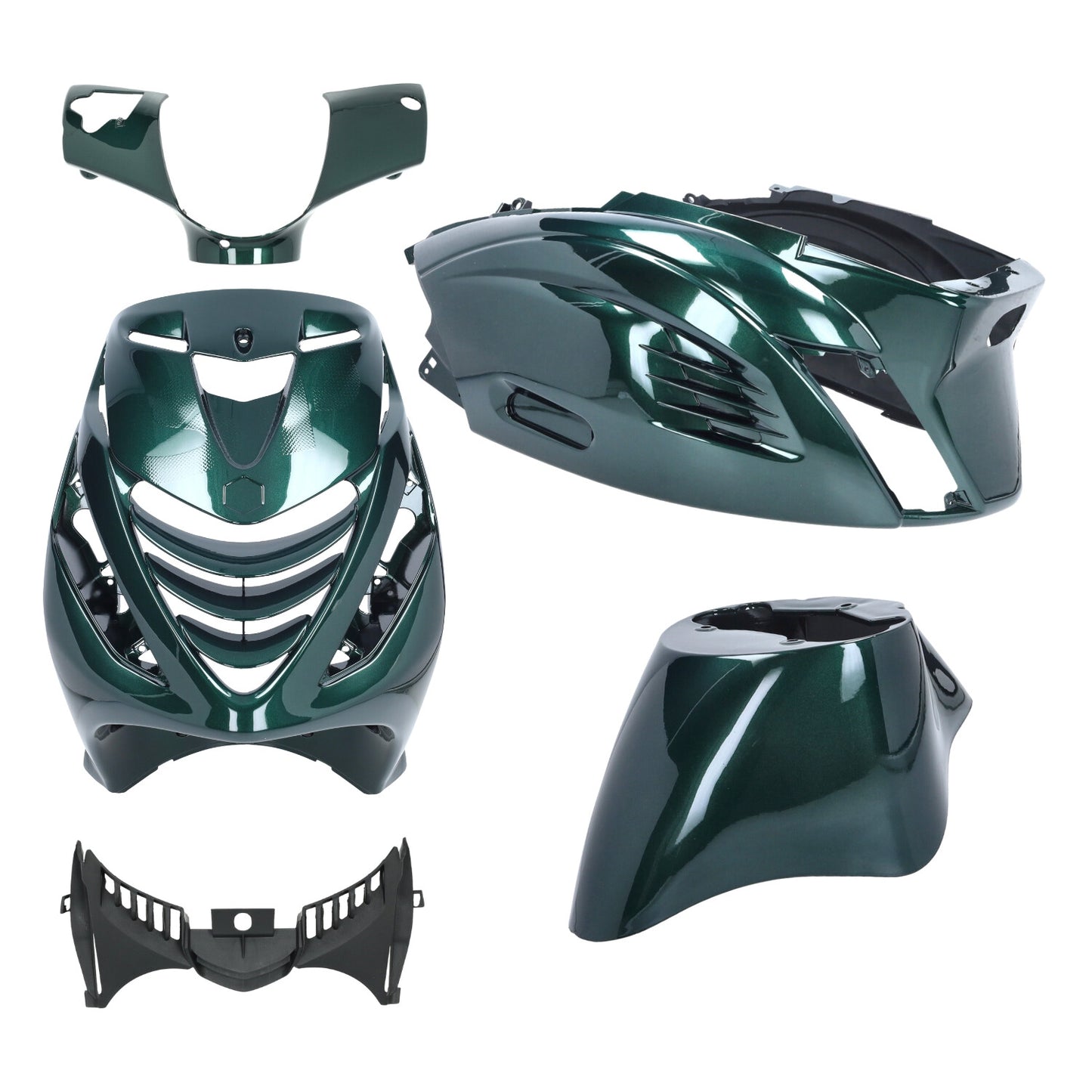 Kappenset – Piaggio Zip – 5-delig – RS-1 - met SP neus – British Racing Green
