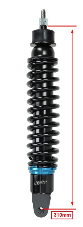 Achterschokbreker - Piaggio Zip / Runner / Fly - 2T / 4T - Polini - 173.0541