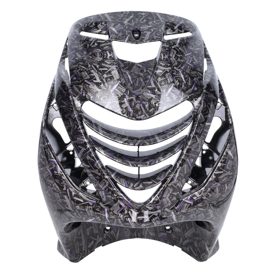 Kappenset – Piaggio Zip – 5-delig – met SP neus – Forged Flakes - Zwart / Zilver