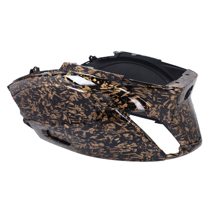 Kappenset – Piaggio Zip – 5-delig – met SP neus – Forged Flakes - Zwart / Goud