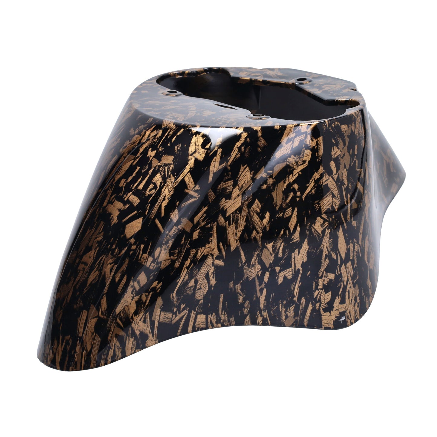 Kappenset – Piaggio Zip – 5-delig – met SP neus – Forged Flakes - Zwart / Goud