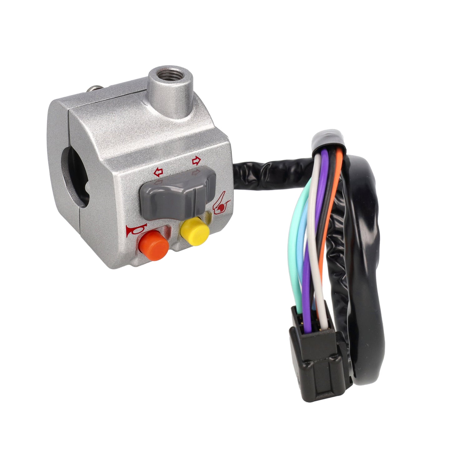 Stuurschakelaar Sym Mio - Links compleet - Zilver - 35200-A8B-000-TW - Origineel