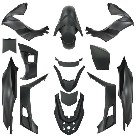Kappenset - 13-Delig - Honda PCX - 125cc / 150cc - 2022 / 2023 - Mat Zwart