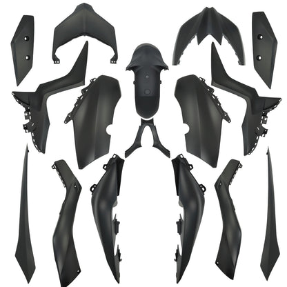 Kappenset - 13-Delig - Yamaha Xmax 300c - 2018 t/m 2020 - Mat Zwart