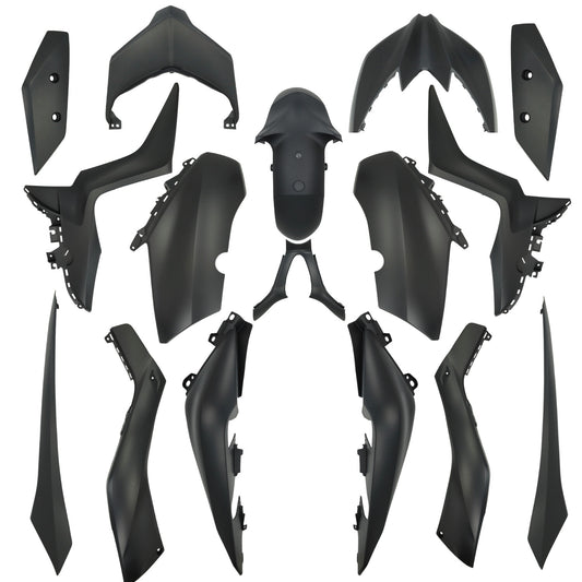Kappenset - 13-Delig - Yamaha Xmax 300c - 2018 t/m 2020 - Mat Zwart