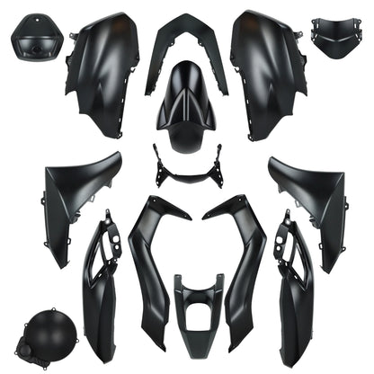 Kappenset - 10-Delig - Yamaha N-Max 125cc / 155c - Vanaf 2020 - Mat Zwart