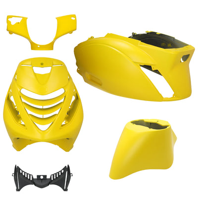 Kappenset – Piaggio Zip – 5-delig - met SP neus – Mat Geel