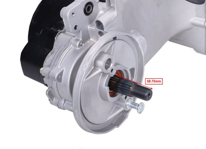 Motorblok compleet - GY6 - 4-Takt - 125cc - 10 inch - korte as