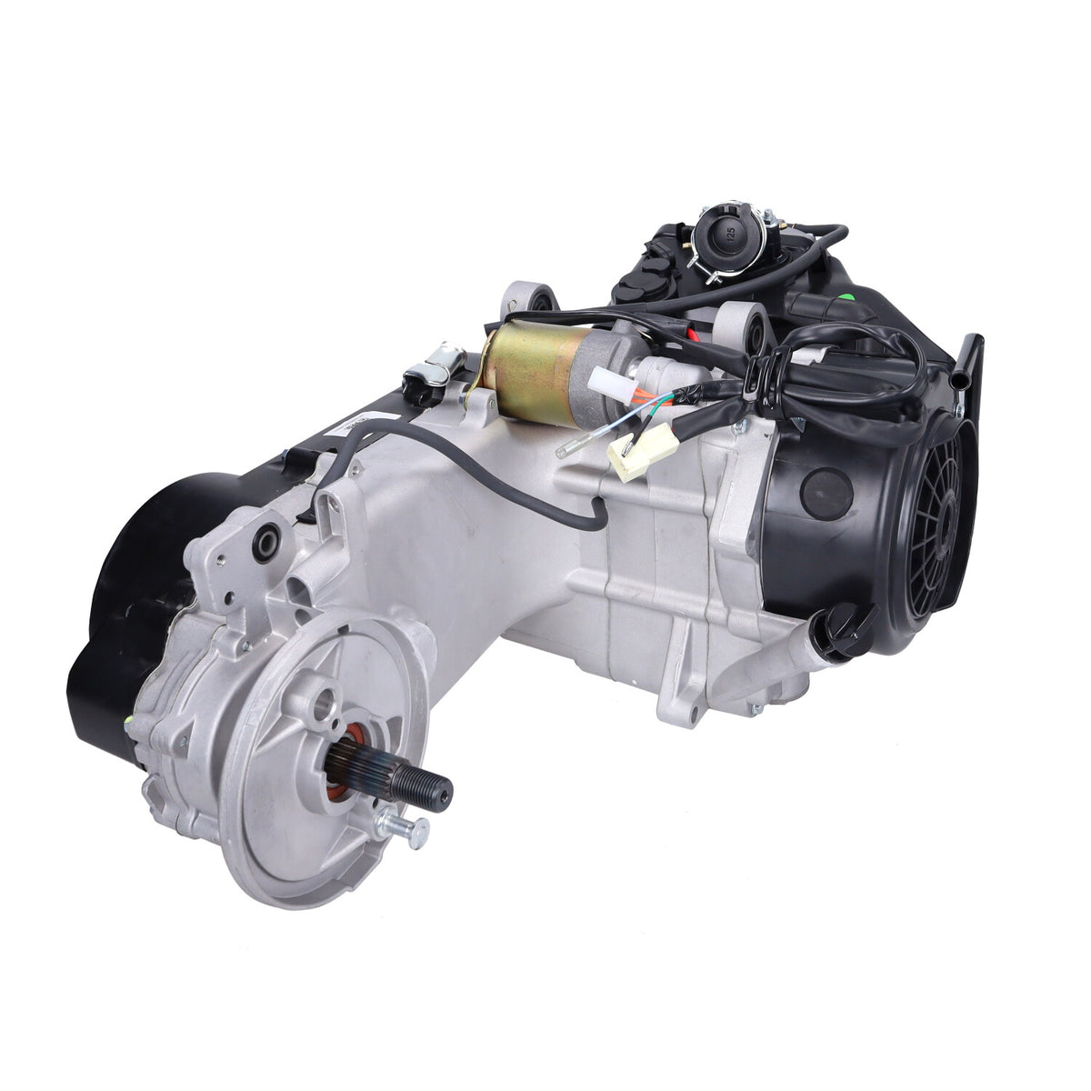 Motorblok compleet - GY6 - 4-Takt - 125cc - 10 inch - korte as