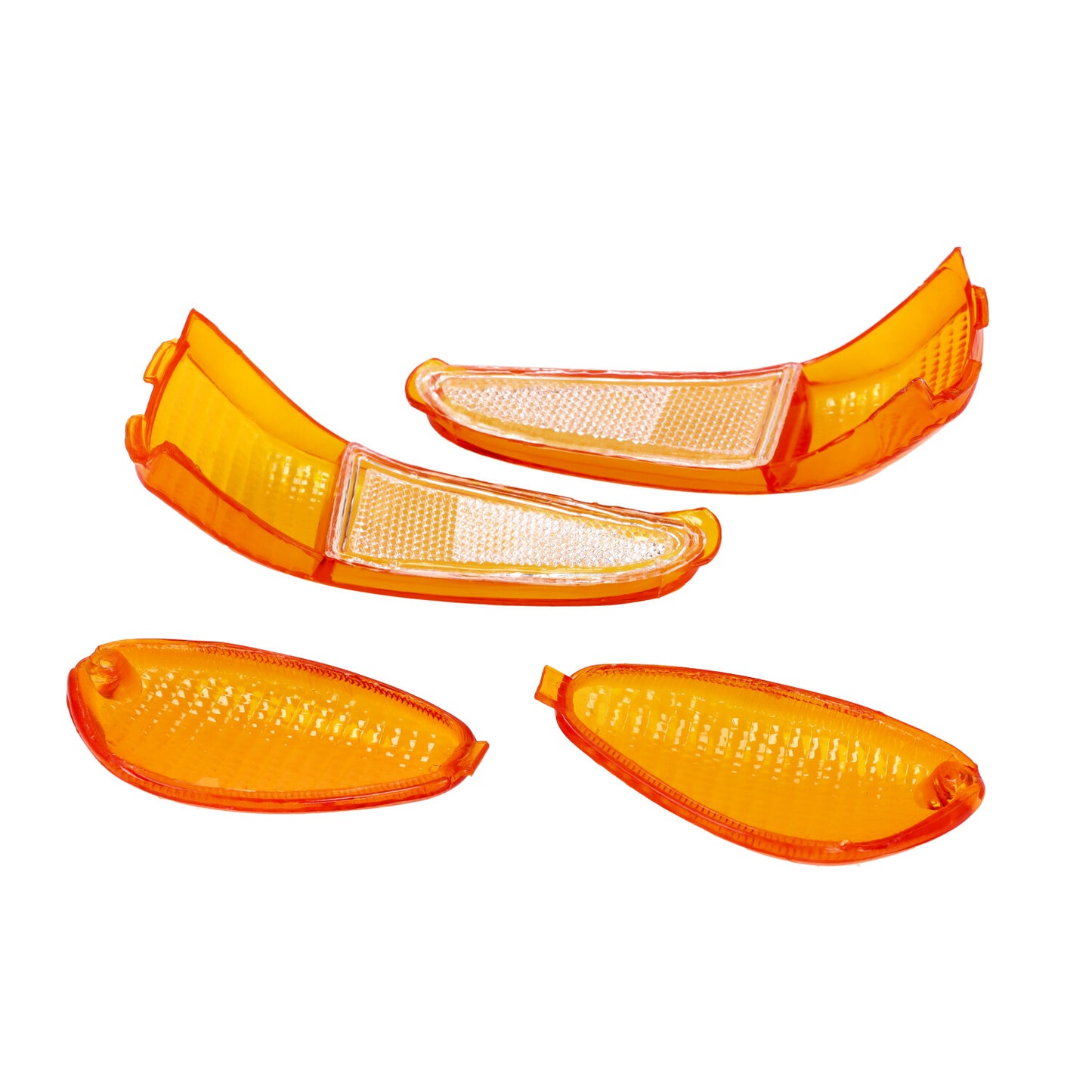 Knipperlichtglas Set - 4-Delig - SP - Gilera Runner 50cc / 125cc / 180cc - Oranje