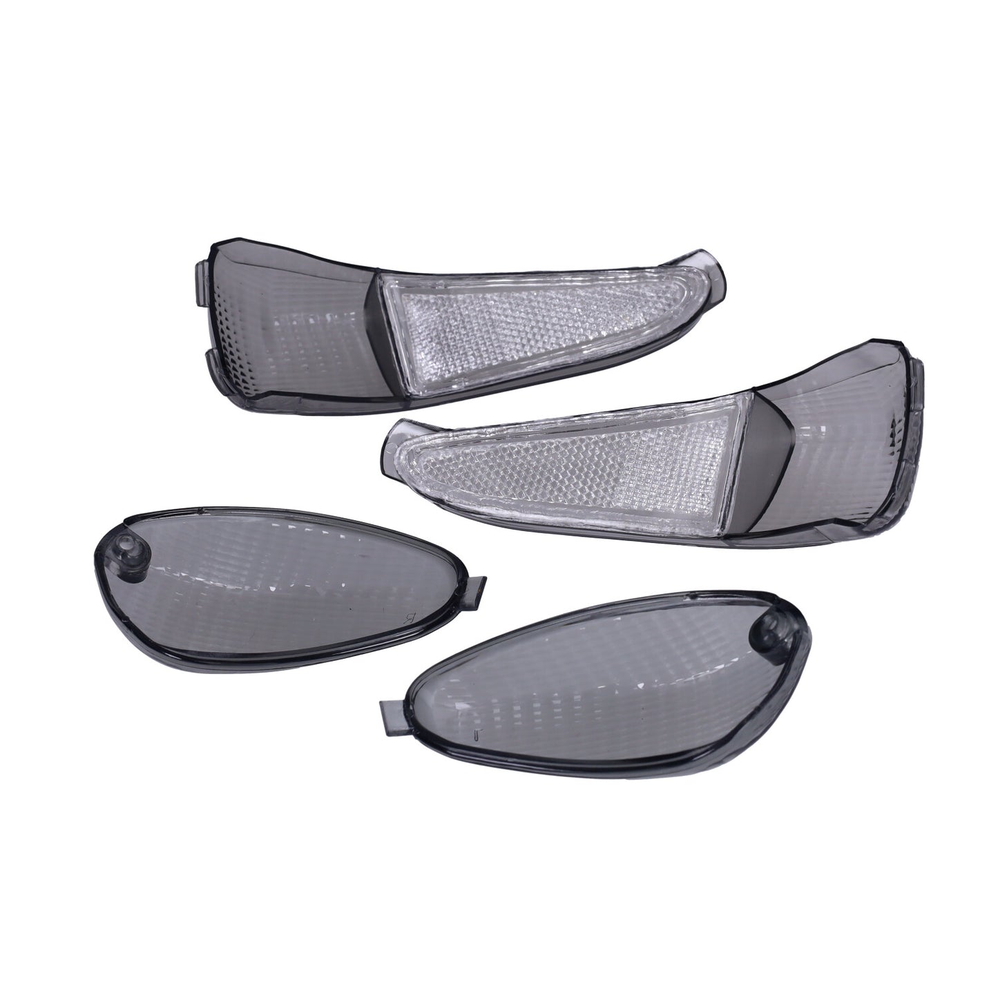 Knipperlichtglas Set - 4-Delig - SP Pro - Gilera Runner 50cc / 125cc / 180cc - Smoke