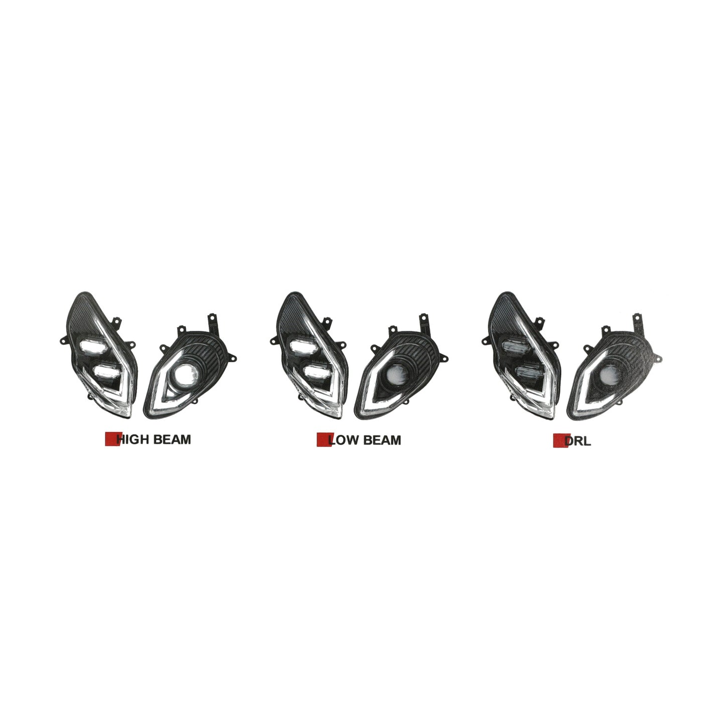 Zelioni LED Rücklicht - Vespa GTS - 2019 ~ 2022 - 125cc ~ 300cc - E-Prüfzeichen - Smoke