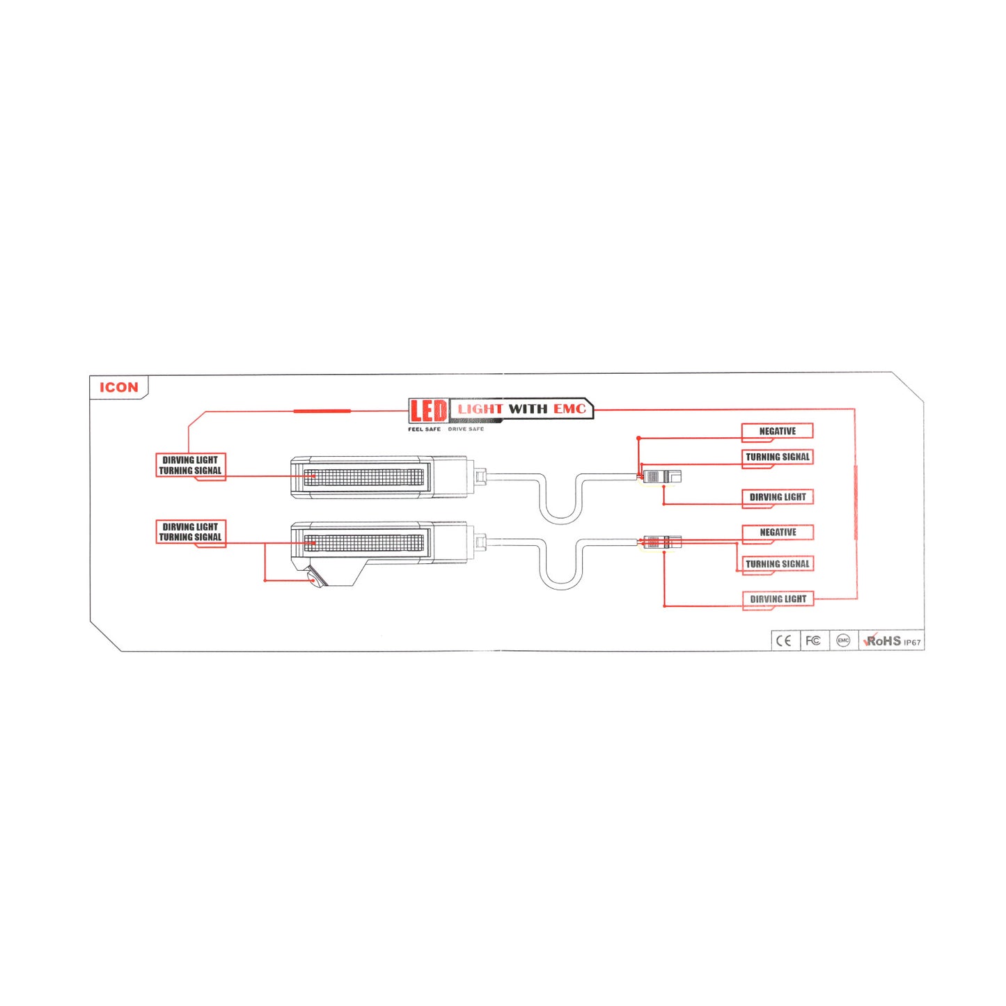 Zelioni LED Rücklicht - Vespa GTS - 2019 ~ 2022 - 125cc ~ 300cc - E-Prüfzeichen - Smoke