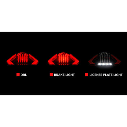 Zelioni LED Rücklicht - Vespa GTS - 2019 ~ 2022 - 125cc ~ 300cc - E-Prüfzeichen - Smoke