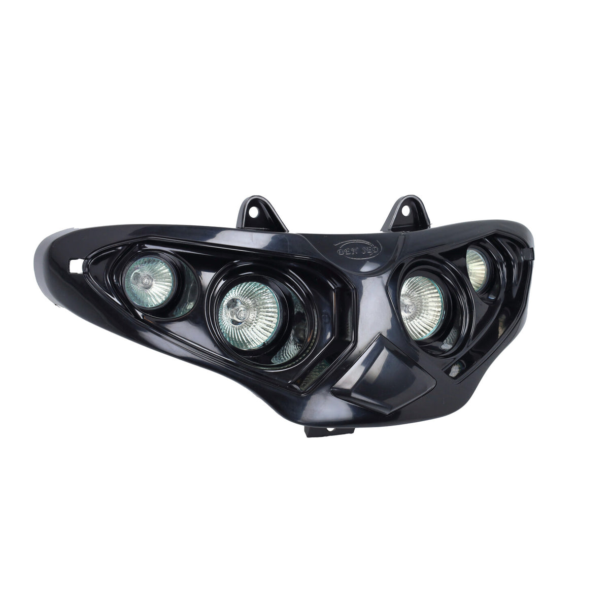 Unidad de faro delantero halógeno de 4 lámparas – Negro – Modelos Gilera Runner de 50 / 125 / 180cc