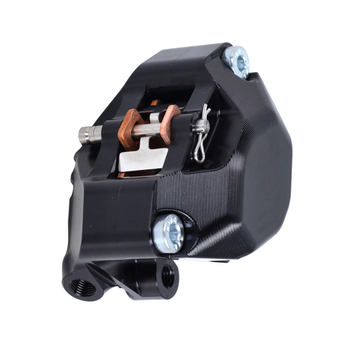 Bremssattel Evok - Vorderseite Sport CNC P34 Iron Schwarz – Piaggio Liberty - Vespa Primavera - Sprint - Zip SP - Zip 2000 (Kopie) (Kopie)