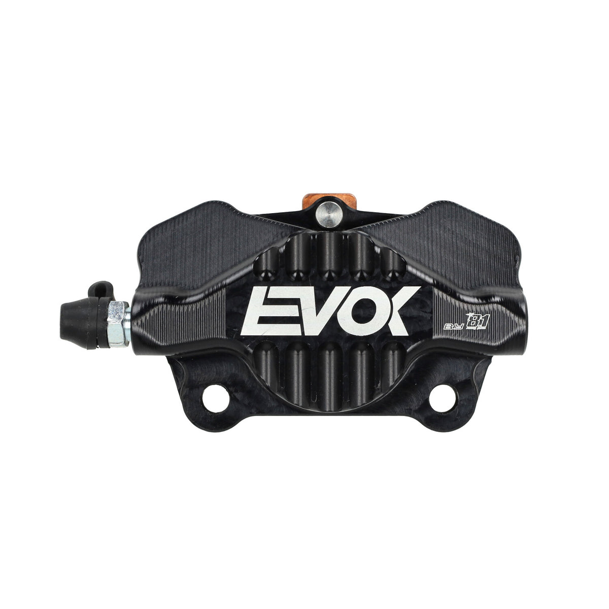 Bremssattel Evok - Vorderseite Sport CNC P34 Iron Schwarz – Piaggio Liberty - Vespa Primavera - Sprint - Zip SP - Zip 2000 (Kopie) (Kopie)