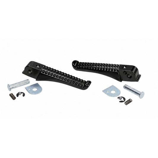 Duo-Voetsteunset Compleet Gilera Runner – Zwart Glans – 50cc - 125cc - 180cc - 200cc