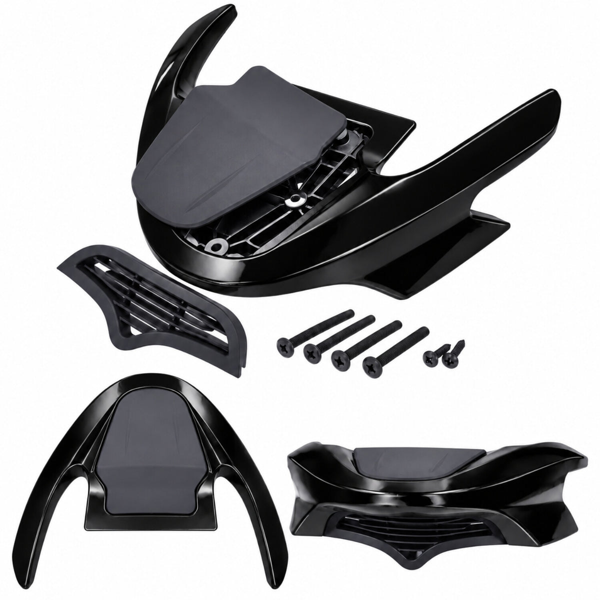 Achterspoiler Compleet – Gilera Runner – SP Pro - 50cc ~ 200cc - Glans Zwart