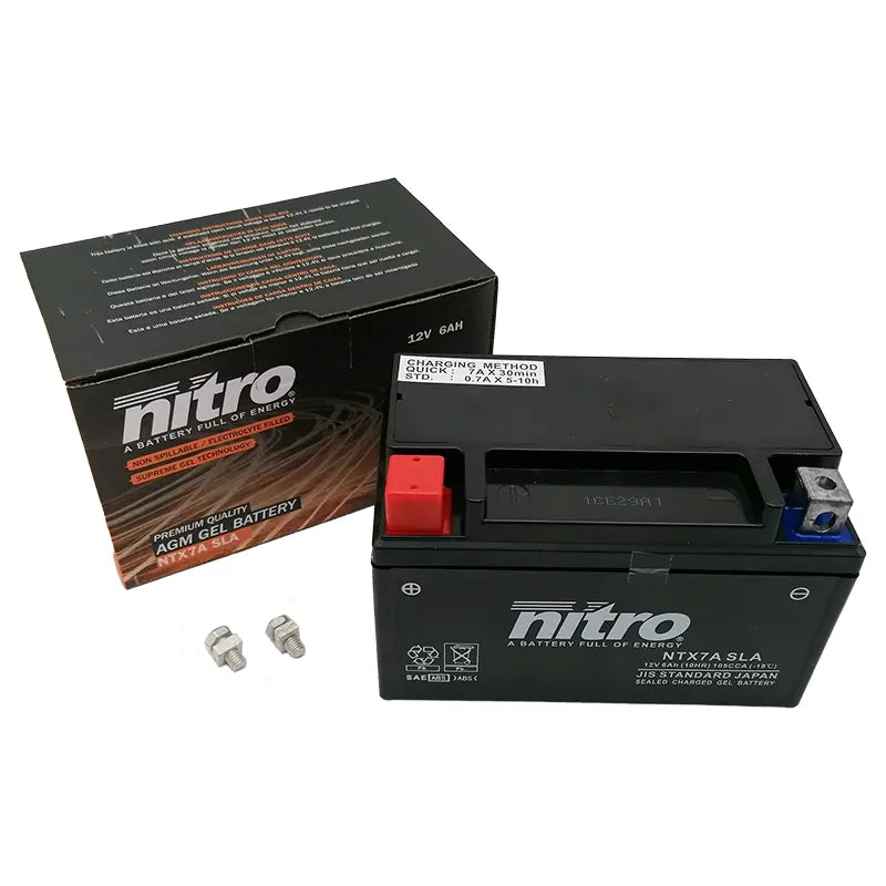 Accu YTX7A-BS 12v-6Ah (incl. gel of zuurpakket)