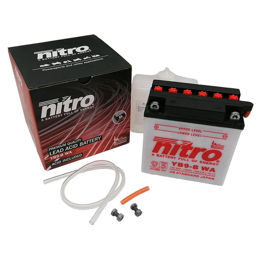 Accu NITRO YB9-B-WA 12v-9Ah (incl. zuurpakket)