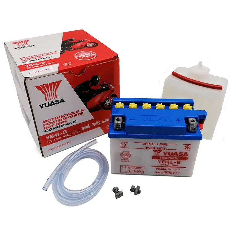 Battery YUASA YB4L-B-WA 12v-4Ah (incl. acid pack)