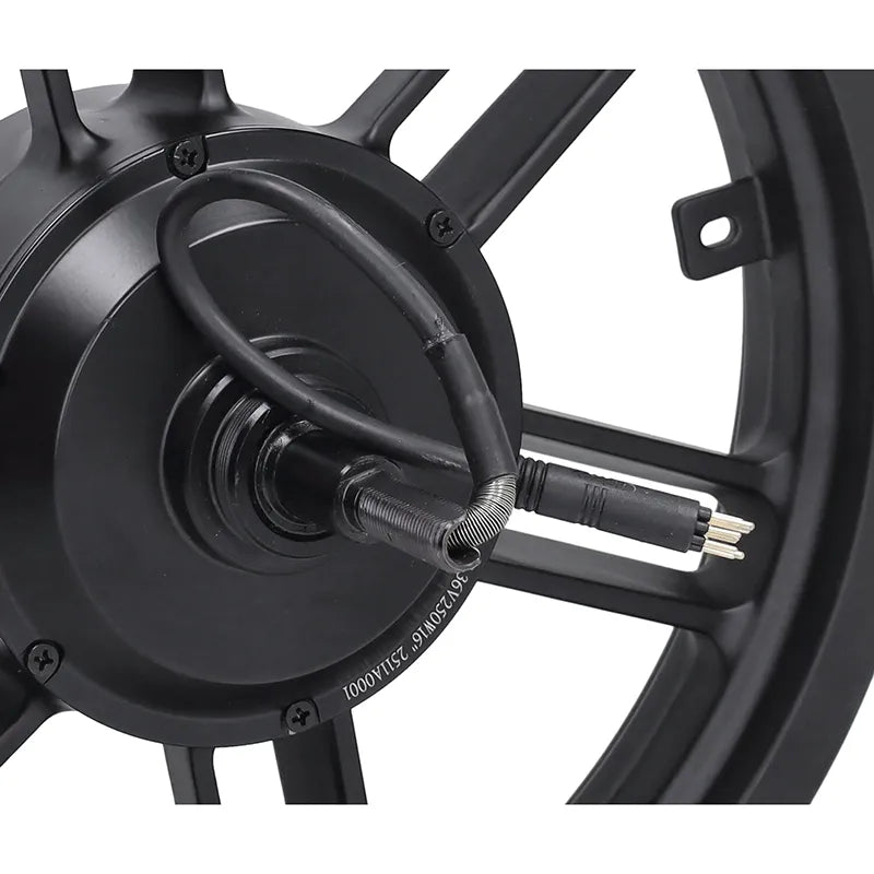 Achterwiel + motor - Fatbike - 36V- 250W - met zwarte stekker - V8 Mini - 16 inch