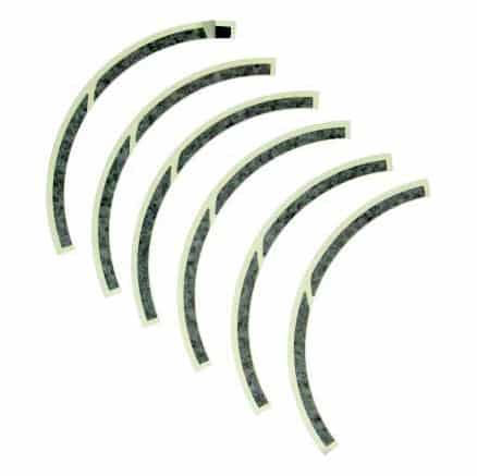 Vespa Velg Stickers - Sprint / Primavera / Elettrica - Groen / Geel / Blauw / Zwart - Achterwiel